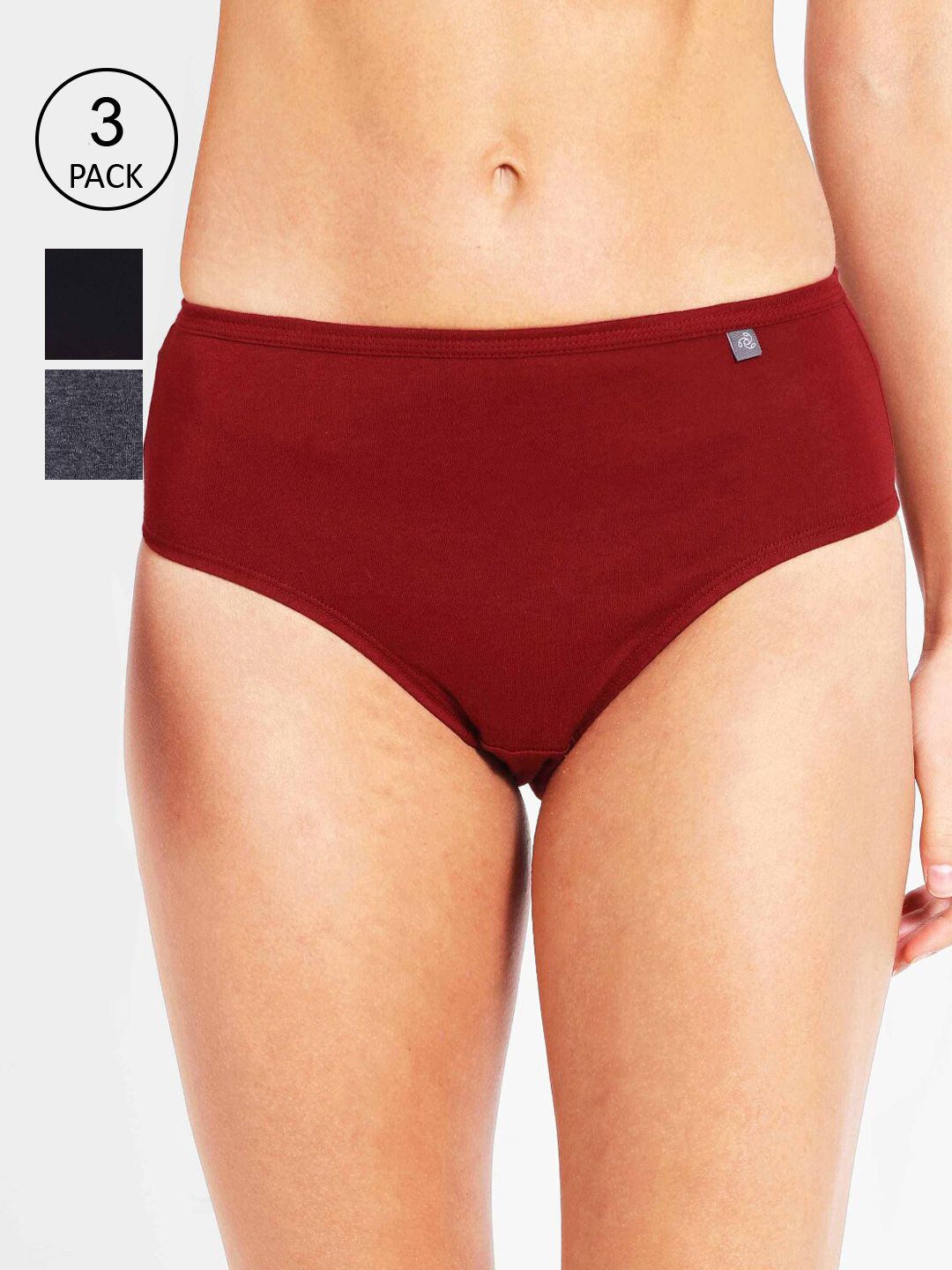 Jockey Women Pack of 3 Assorted Pure Cotton Hipster Briefs-image-26