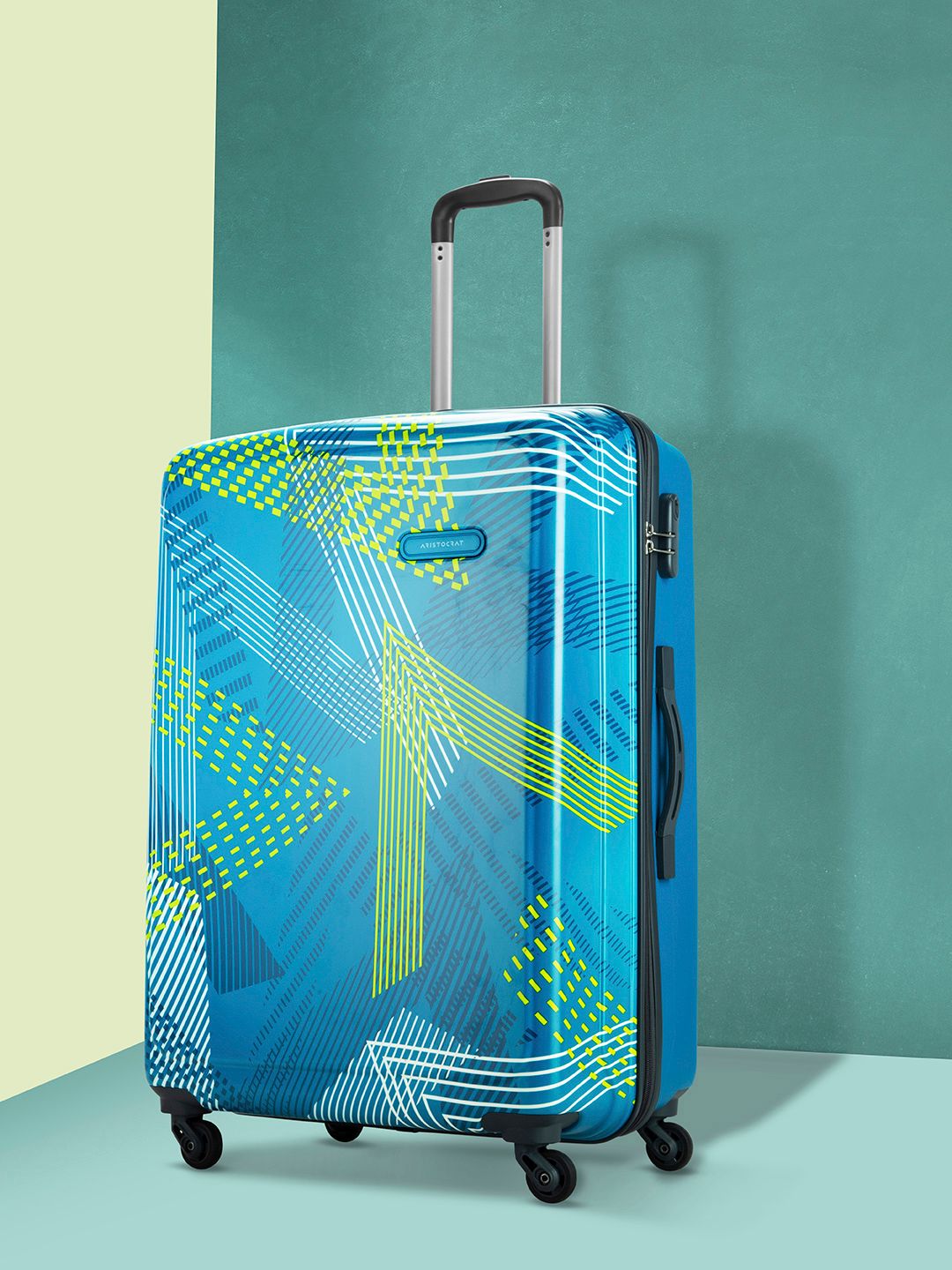 Aristocrat Printed Dual Edge 360 Large Trolley Suitcase - 75 cm-picture-12