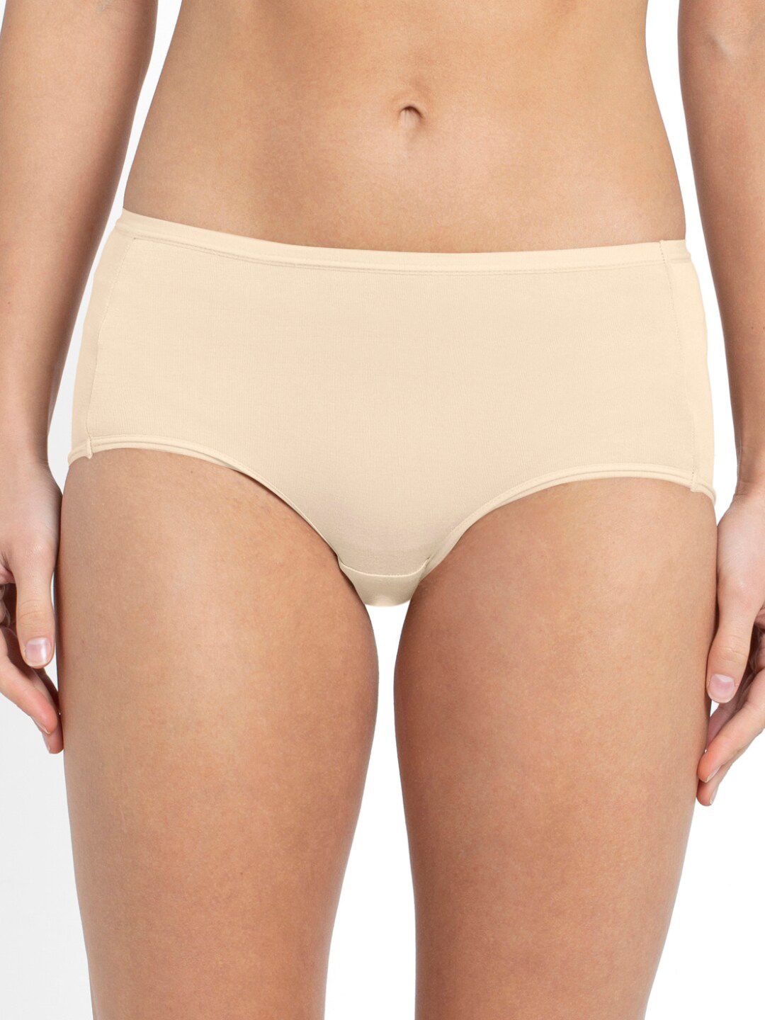 Jockey Women Nude-Coloured Solid Basic Briefs-picture-37