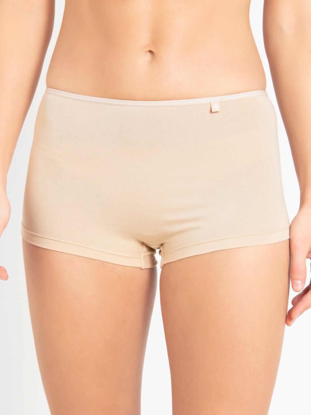 Jockey Women Nude Coloured Solid Boy Shorts SS04-0105-WSKIN