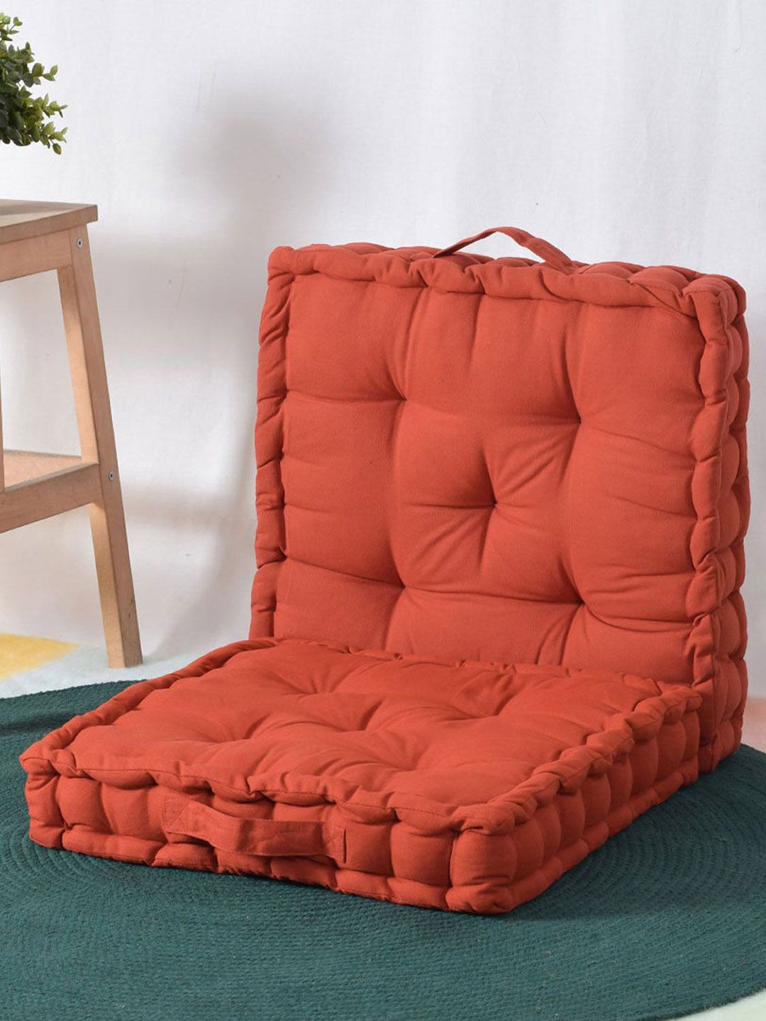 BLANC9 Set Of 2 Red Square Floor Cushion-picture-41