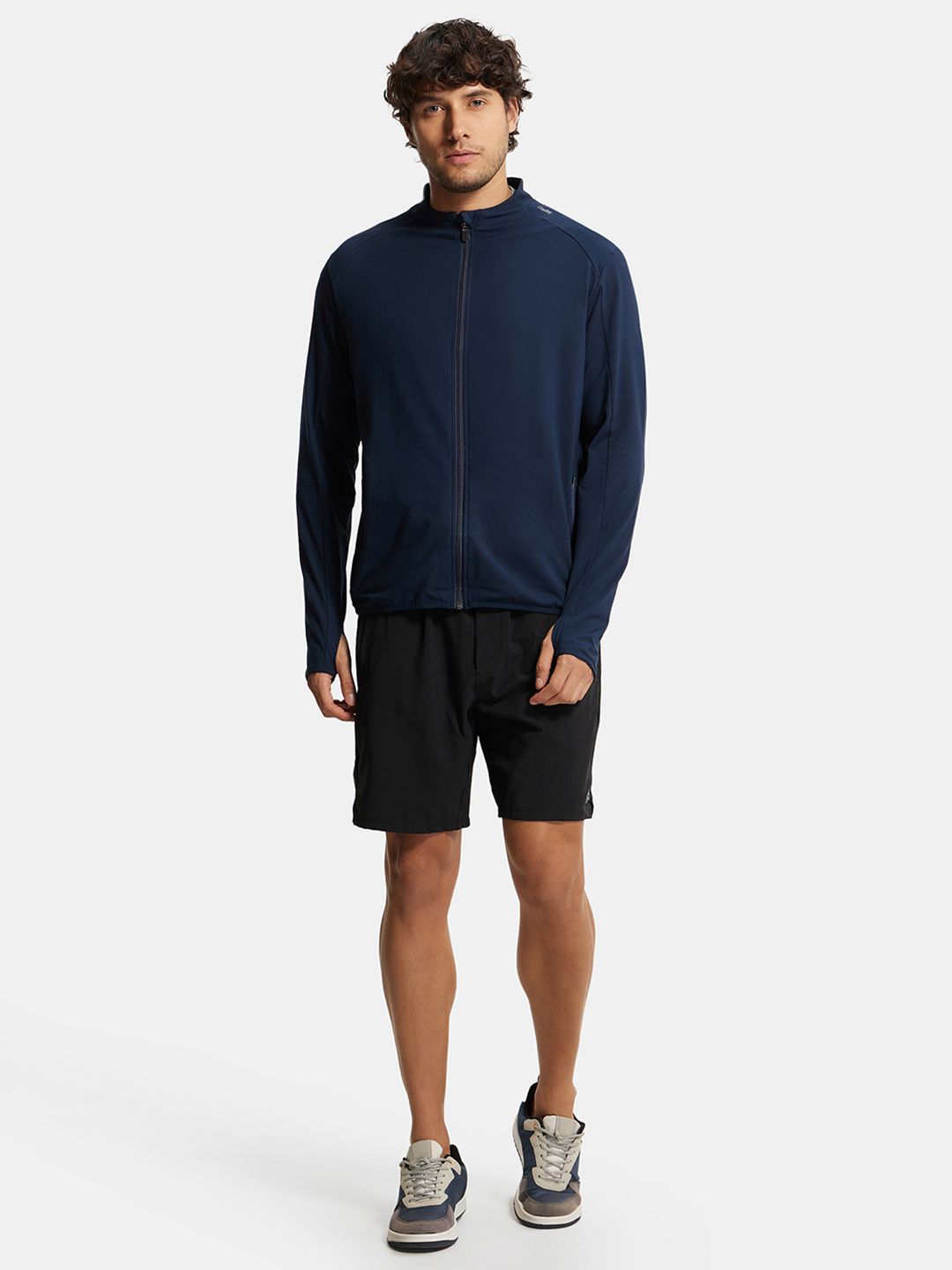 Buy Soft Touch Microfiber Stretch Jacket with Thumbhole Styling