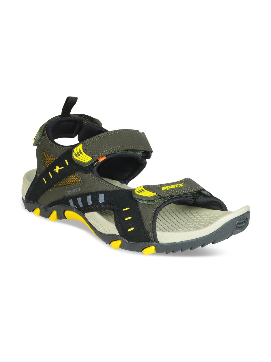Sparx Men Olive-Green & Black Solid Floater Sports Sandals-image-45