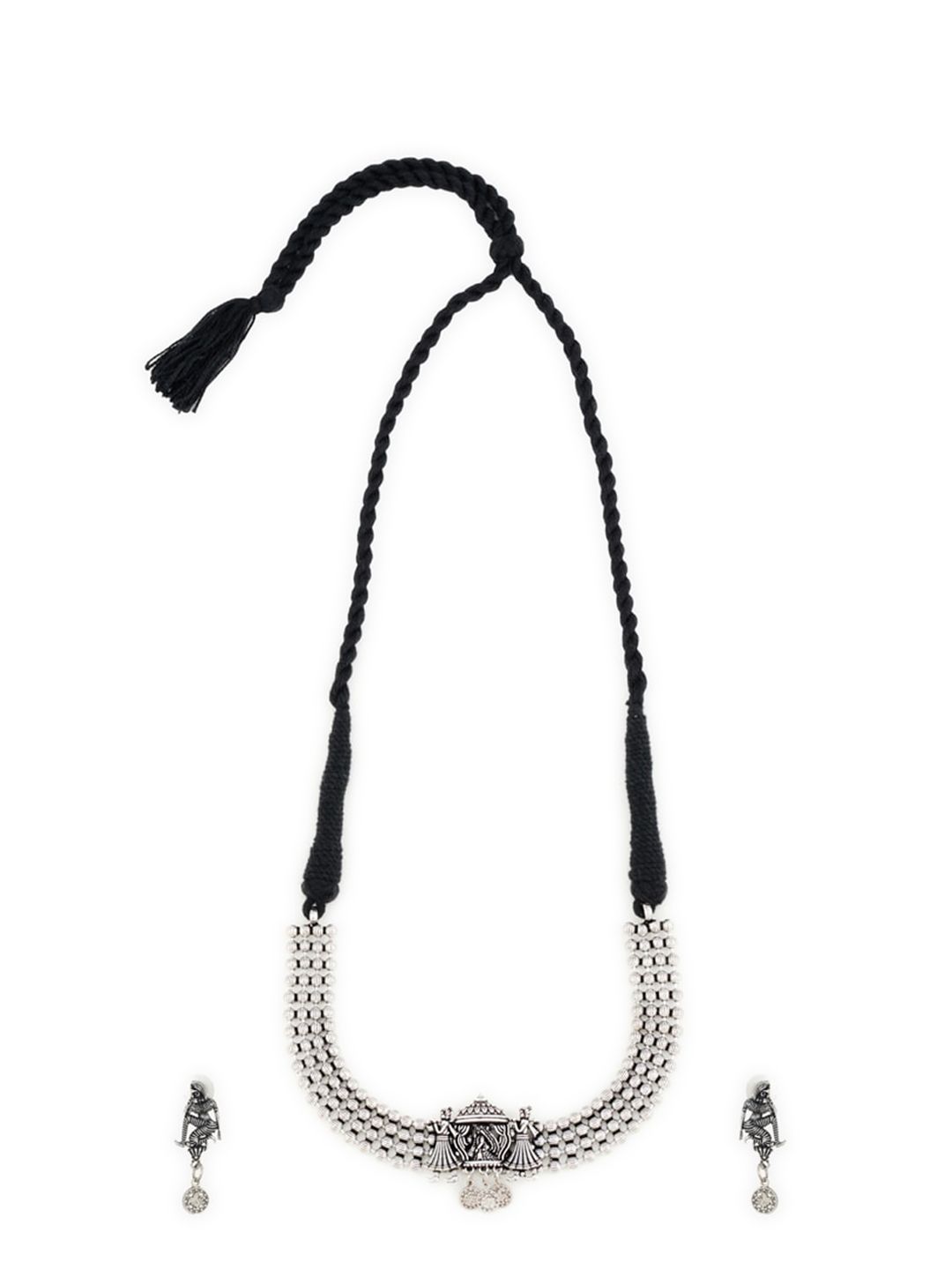 ATIBELLE Oxidized German Silver-Plated Jewelry Set