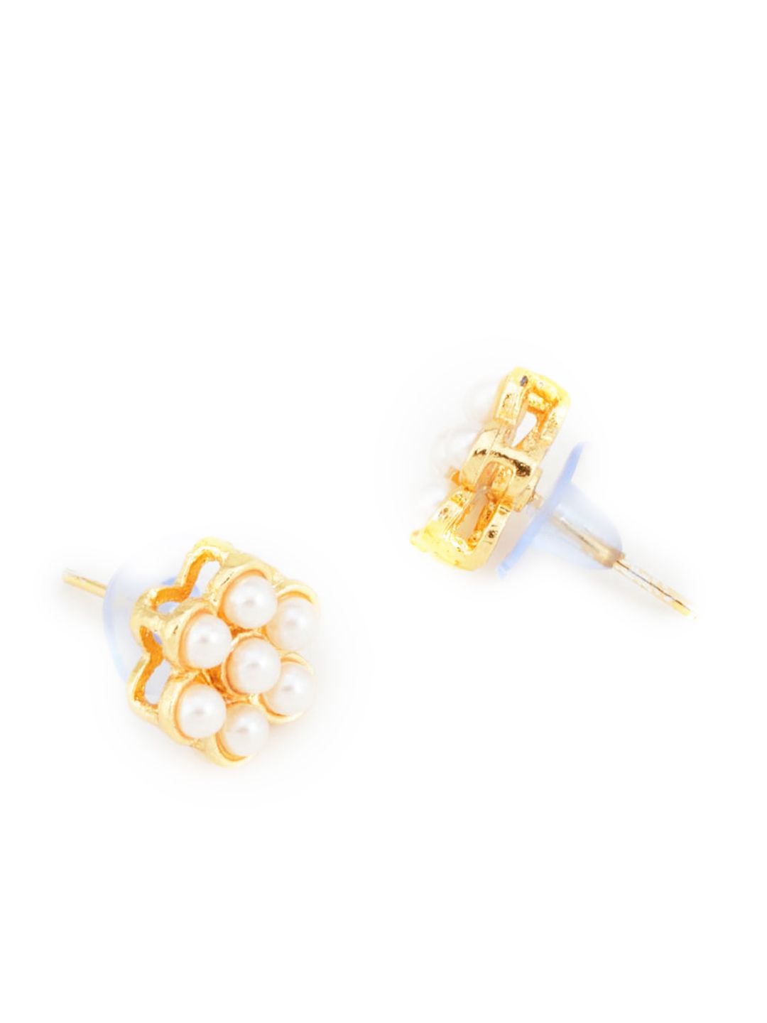 ATIBELLE Woman White Pearl Studded Choker Jewellery set