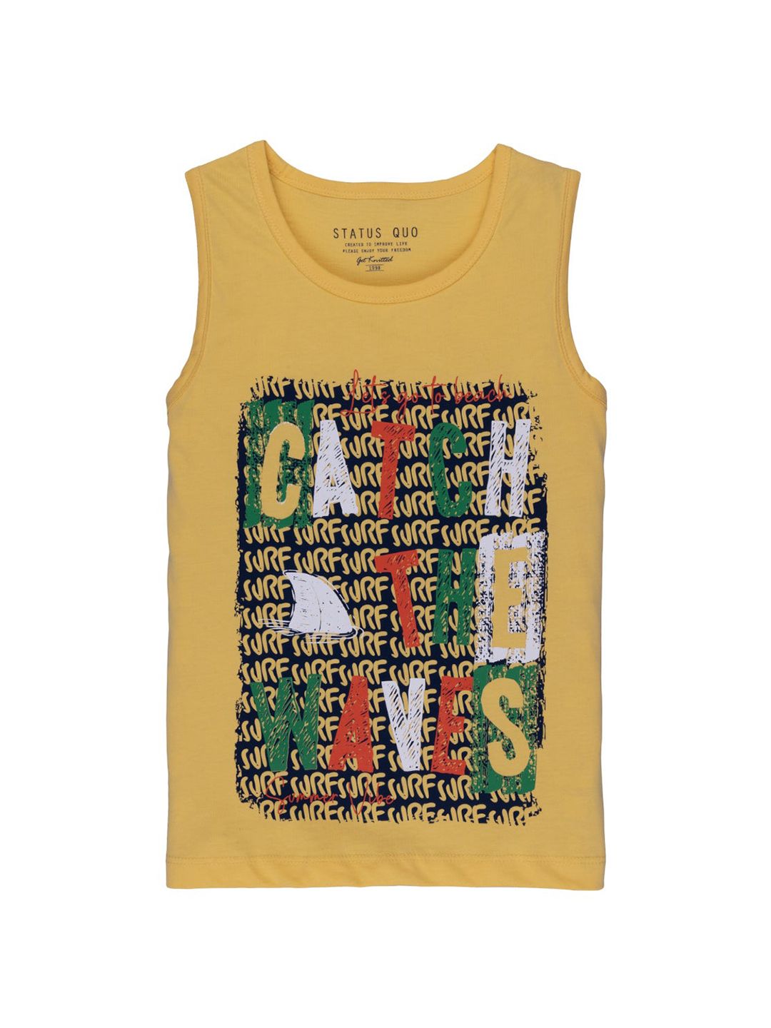 Status Quo Boys Yellow Printed T-shirt-picture-39