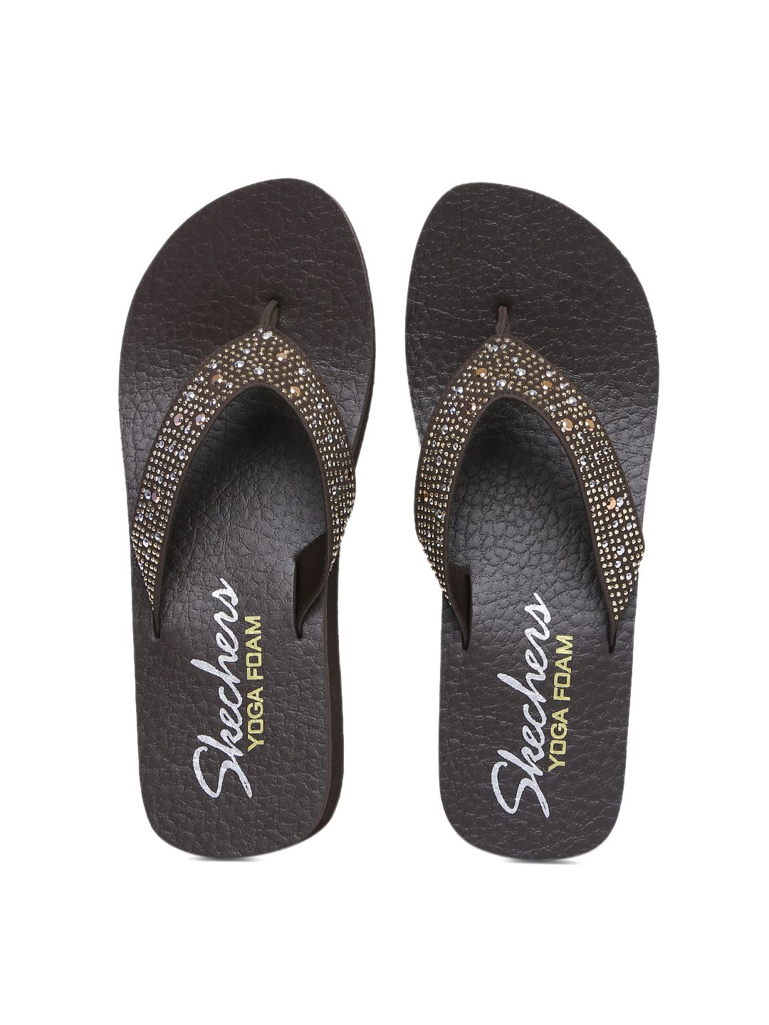 skechers yoga foam flip flops womens
