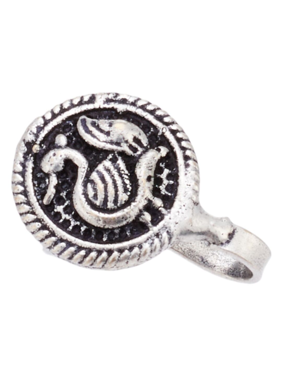 ATIBELLE Silver-Plated Bird Inspired Clip-on Nose Pin