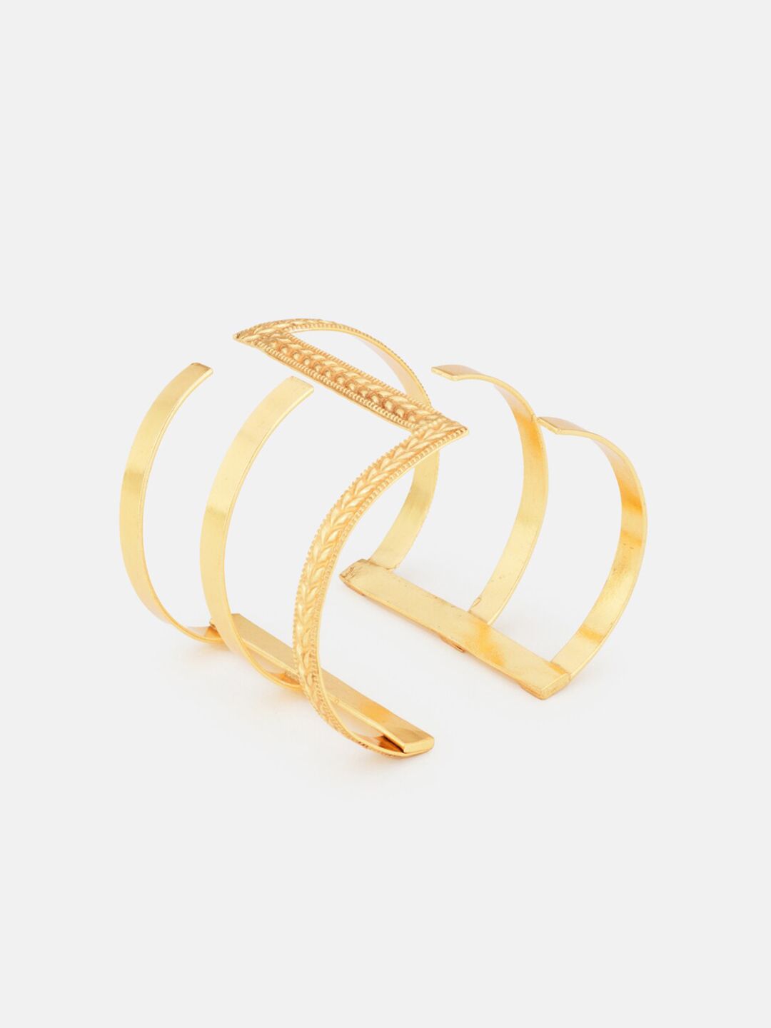 ATIBELLE Women Gold-Plated Cuff Bracelet