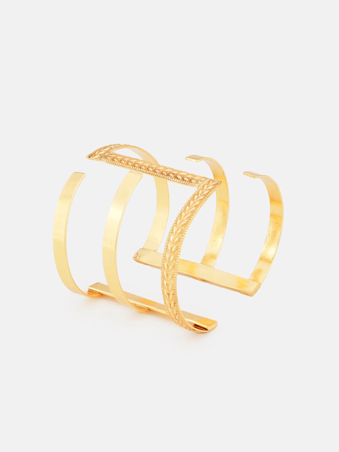 ATIBELLE Women Gold-Plated Cuff Bracelet