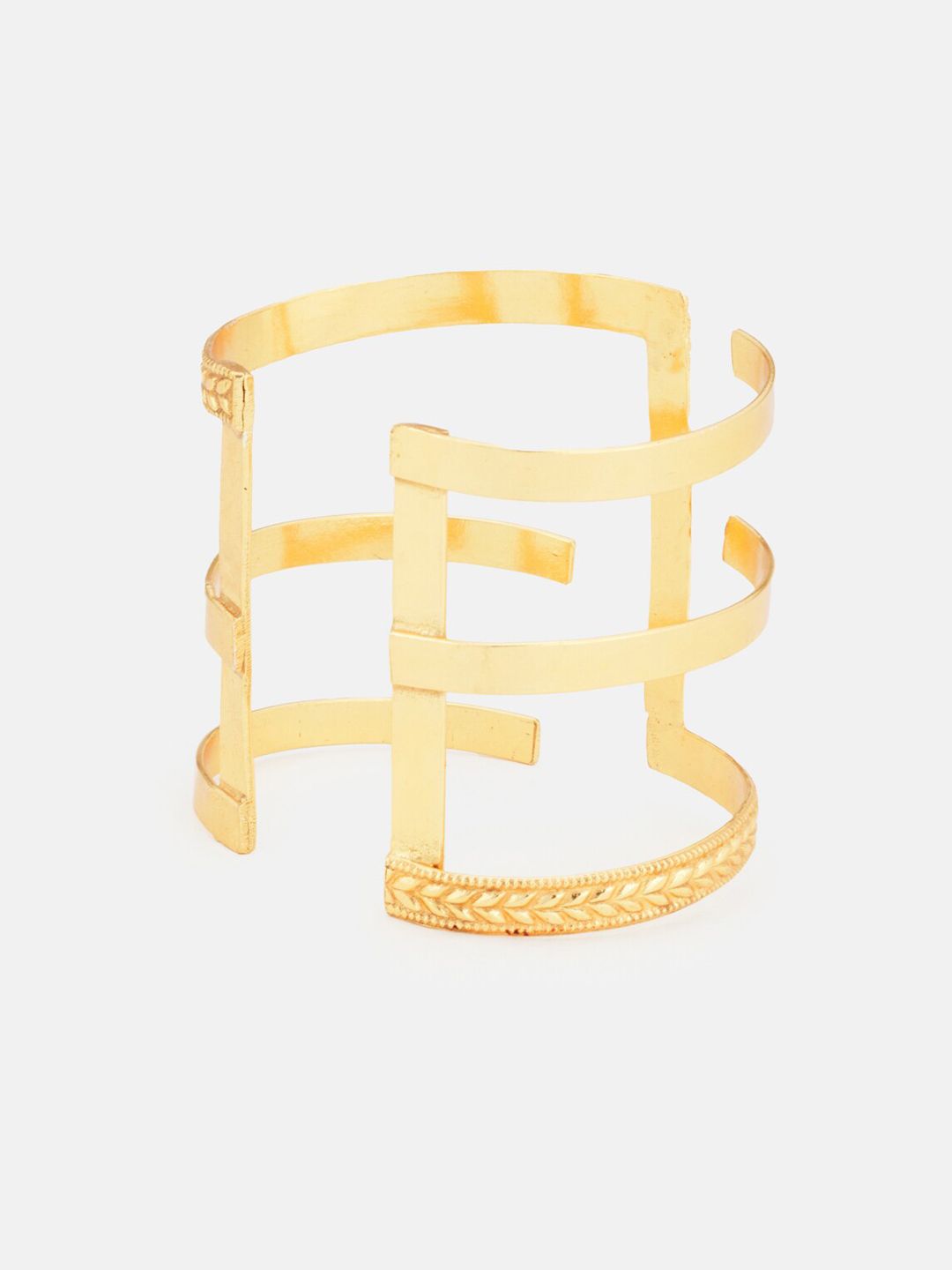 ATIBELLE Women Gold-Plated Cuff Bracelet