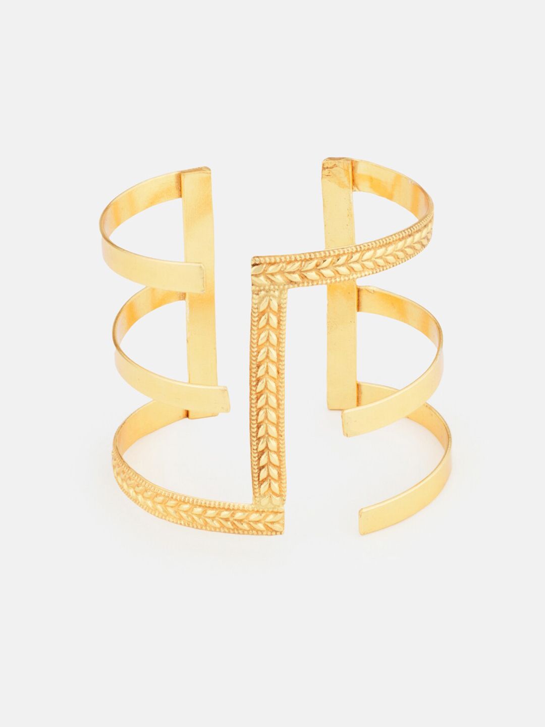 ATIBELLE Women Gold-Plated Cuff Bracelet