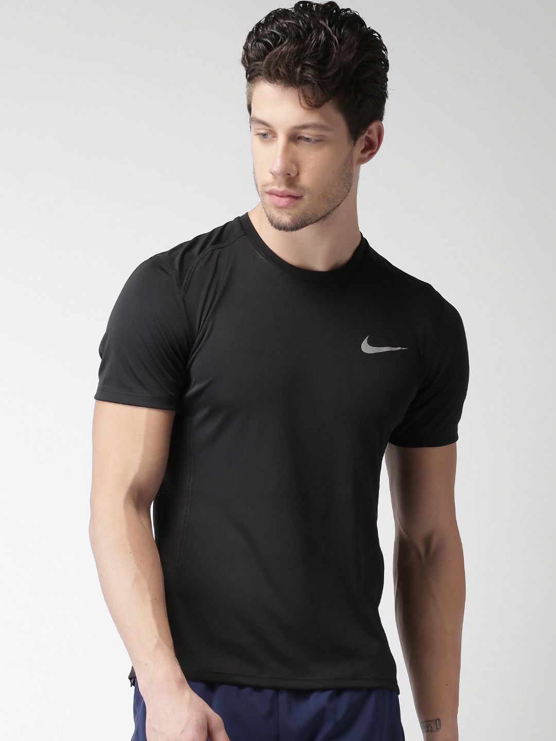 nike miler ss t shirt mens