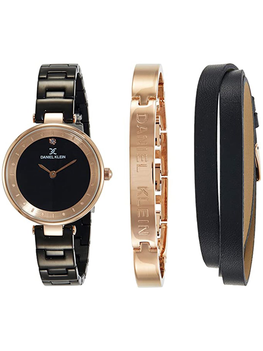 Daniel Klein Women Black Dial Analogue Watch Gift Set DK11663-5-New-picture-26