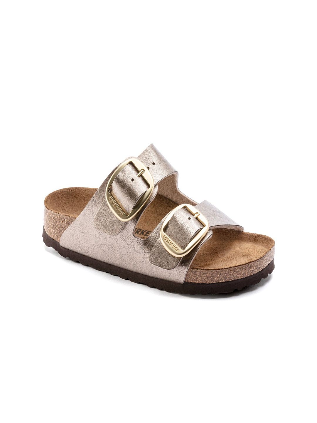 Birkenstock Women Taupe Arizona Big Buckle Narrow Width Sliders-image-22