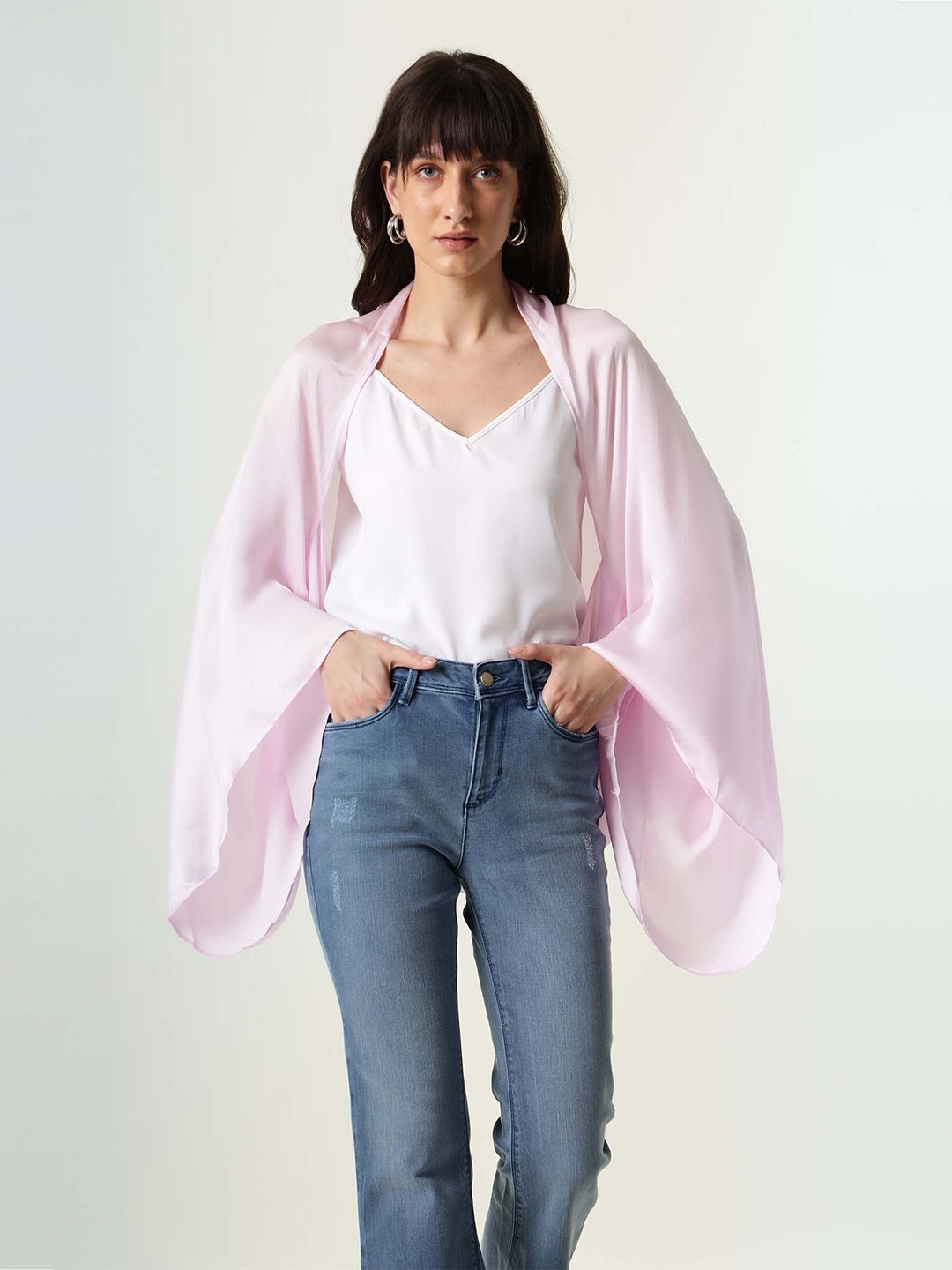 RAREISM Women Mauve Lilac Shrug-picture-46