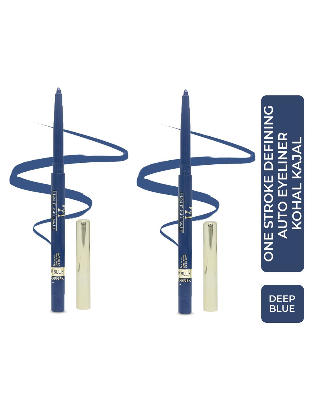 Half N Half Set of 2 Eyeliner Kohl Kajals - Deep Blue 03-picture-18