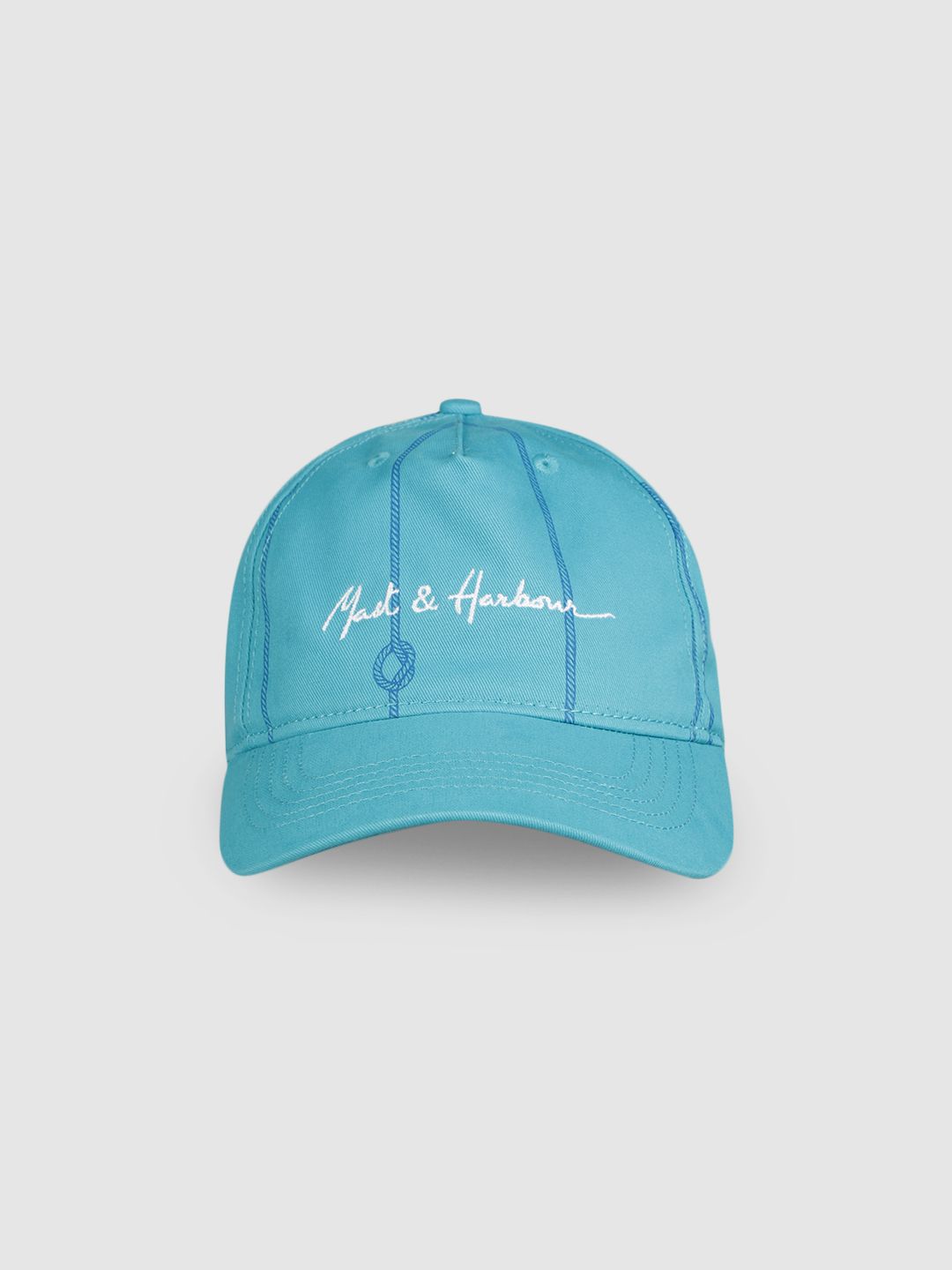 Mast & Harbour Unisex Blue Printed Baseball Cap-picture-28