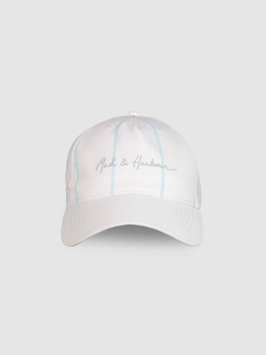 Mast & Harbour Unisex White Embroidered Baseball Cap-picture-58