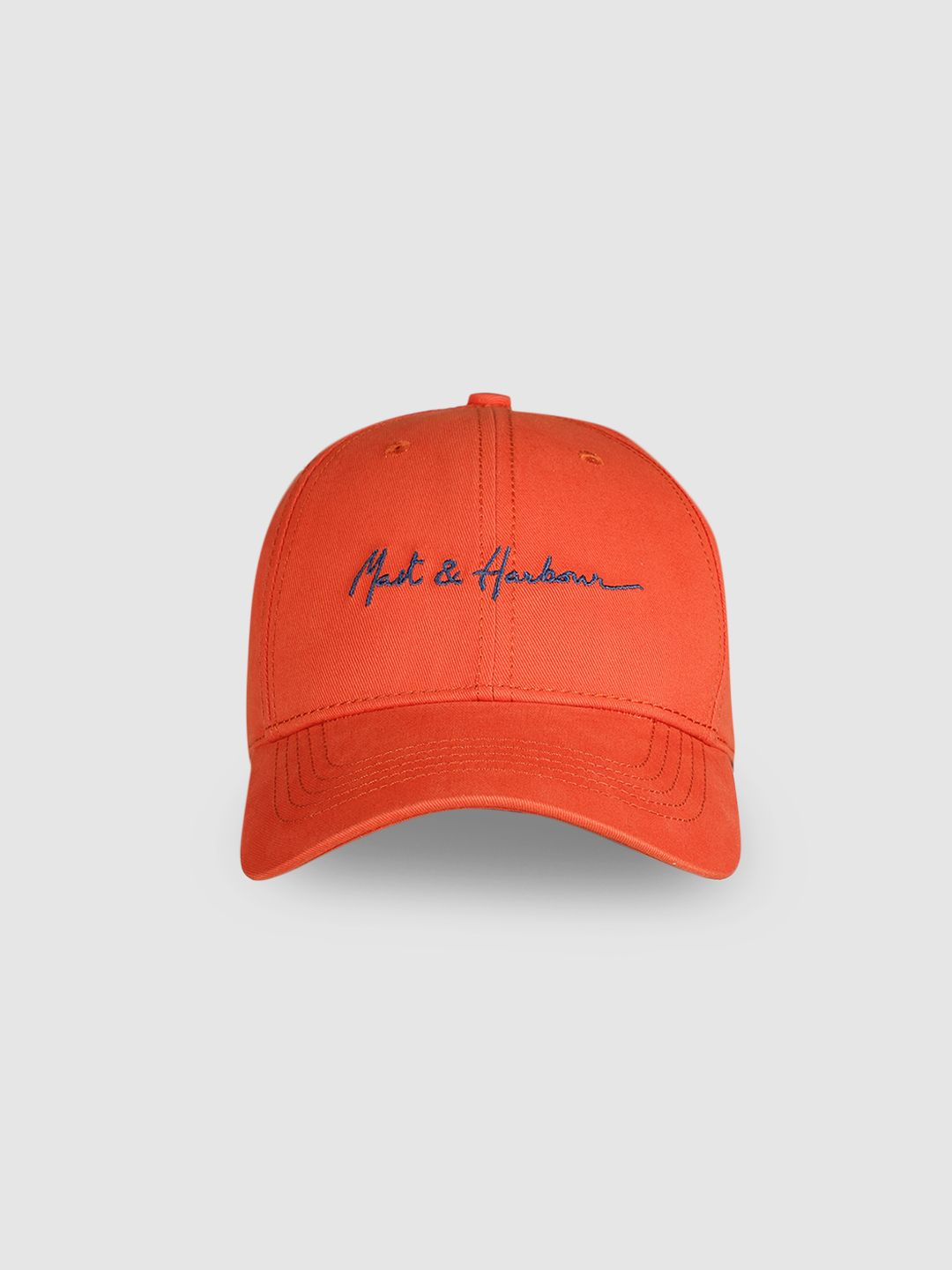Mast & Harbour Unisex Orange Printed Cotton Baseball Cap-picture-23