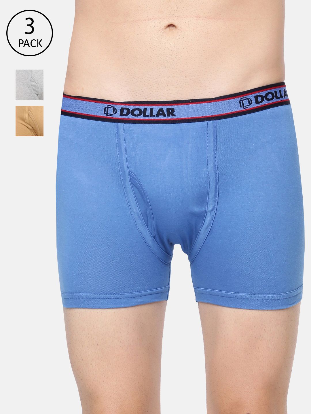 Dollar Bigboss Men's Solid Pack of 3 Combed Cotton Classy Trunk MDTR-08-PO3-1-picture-12