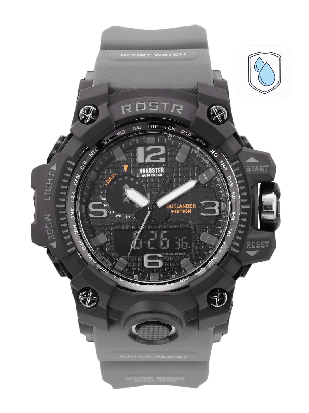 Roadster Men Patterned Dial & Cut Work Straps Analogue and Digital Watch MFB-PN-SM-8545-image-30