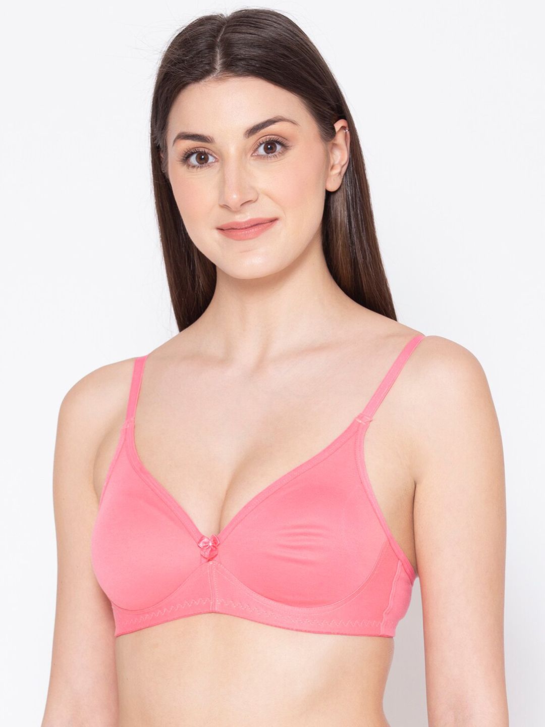 GROVERSONS Paris Beauty Women Pink Non Padded Non Wired T-shirt Bra-picture-39