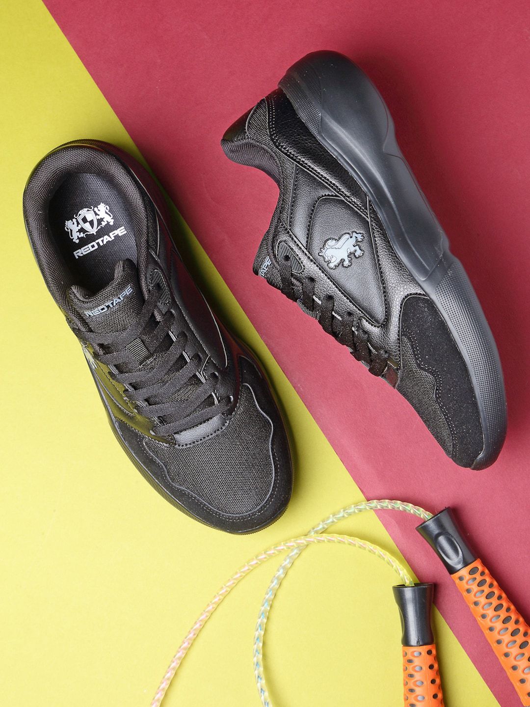 Red Tape Men Black Solid Casual Sneakers-picture-39