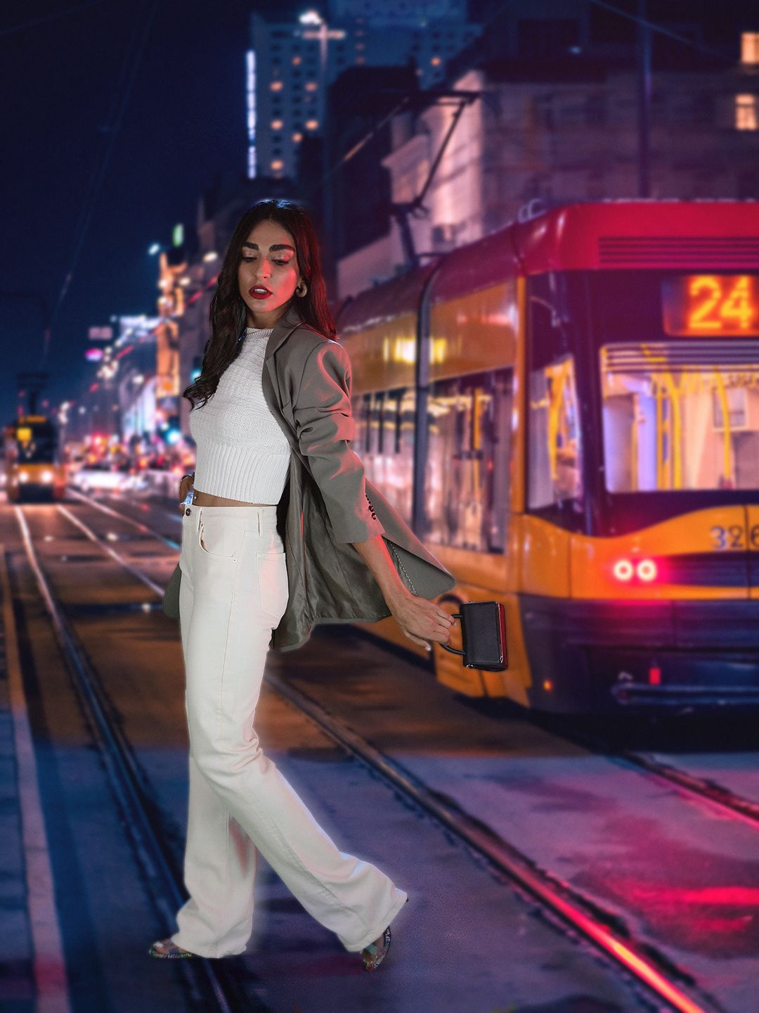 MANGO Women Off-White Solid Slim Flare Fit Jeans-picture-19