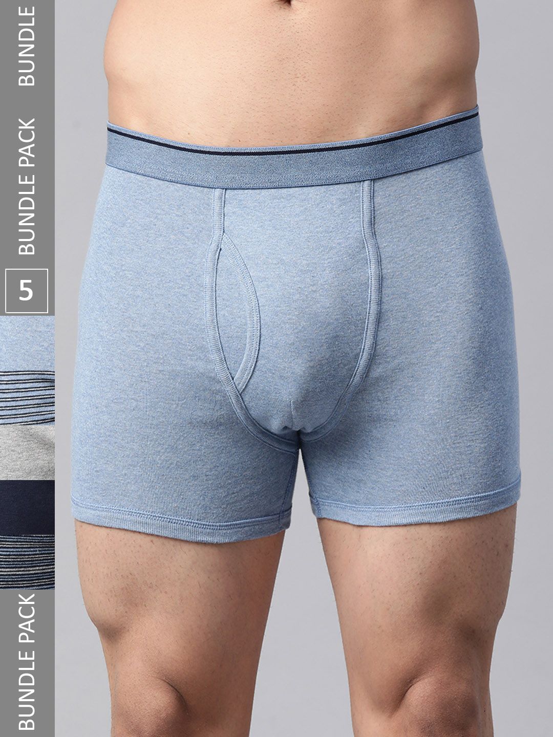 Marks & Spencer Men Pure Cotton Pack of 5 Trunks T144849FDENIM-picture-30