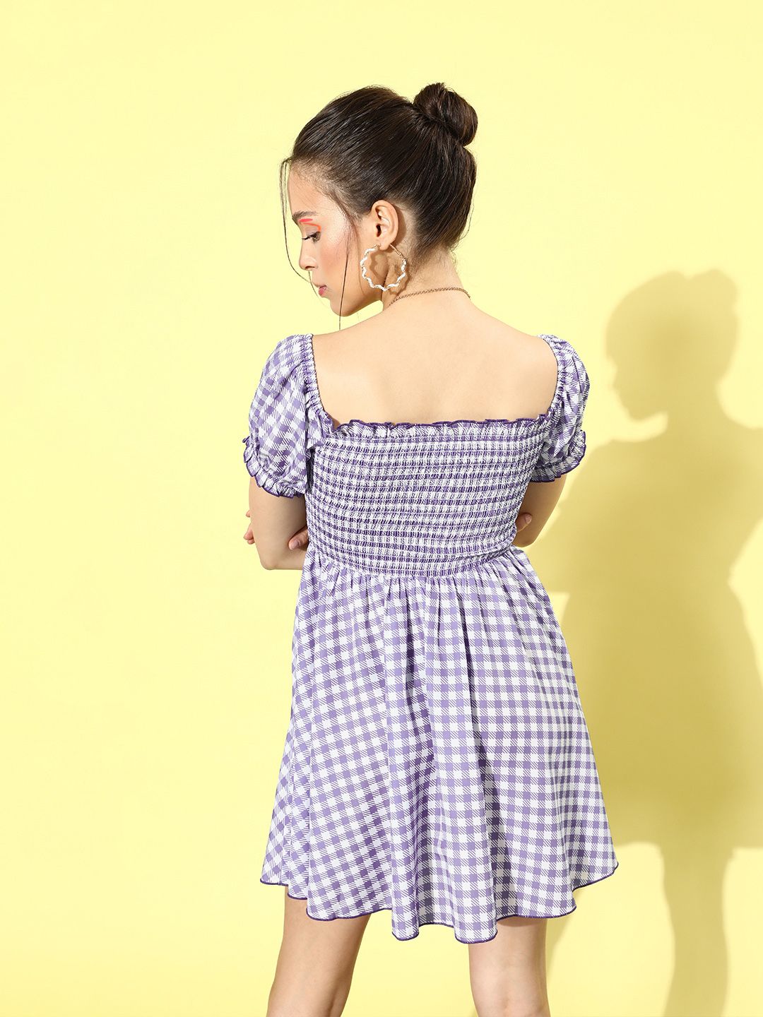 Buy KASSUALLY Women Elegant Purple Checked Summer Gingham Dress - Dresses for Women 17295888 | Myntra Buy KASSUALLY Women Elegant Purple Checked Summer Gingham Dress - Dresses for Women 17295888 | Myntra