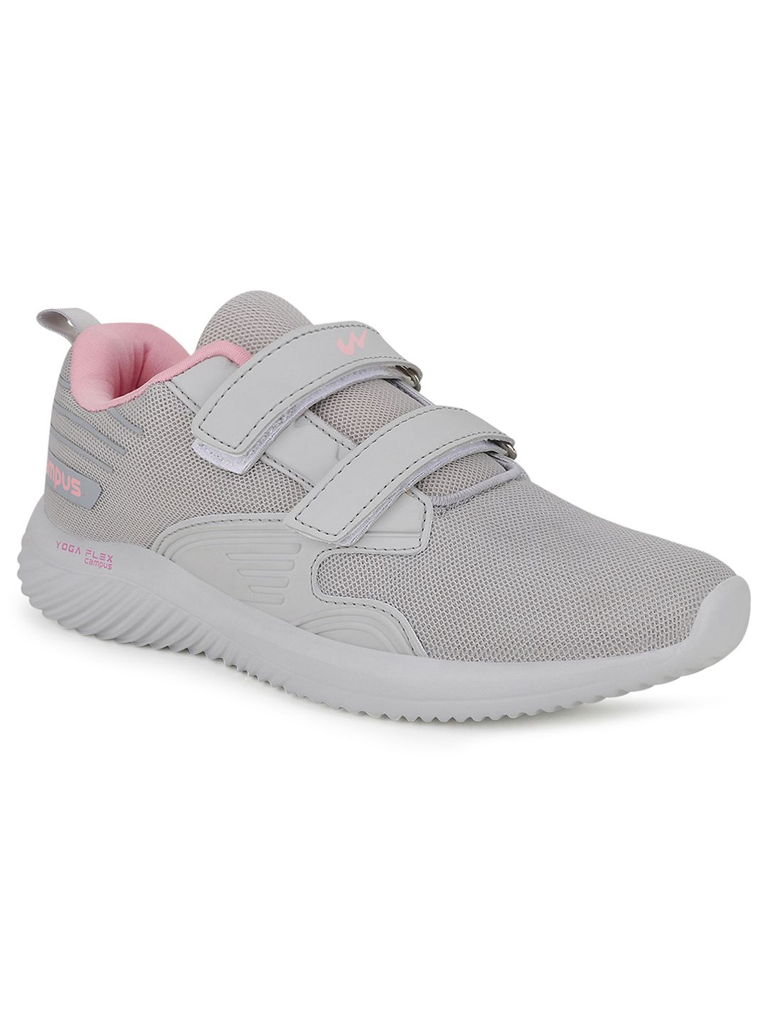 Campus Women Grey Mesh Running Shoes-image-7