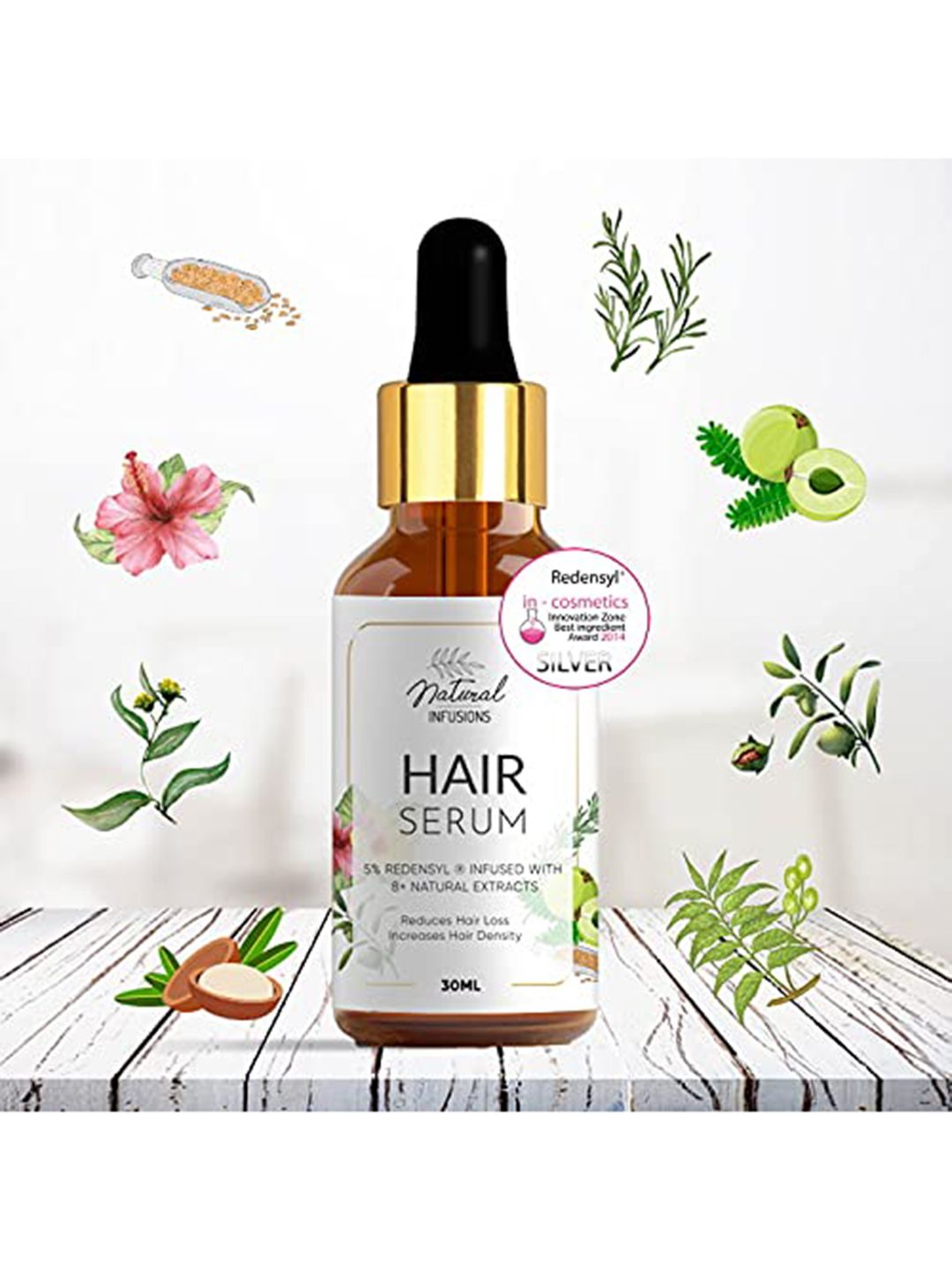 Natural Infusions 5% Redensyl & 8+ Plant Extracts Hair Growth Serum - 30 ml-image-9