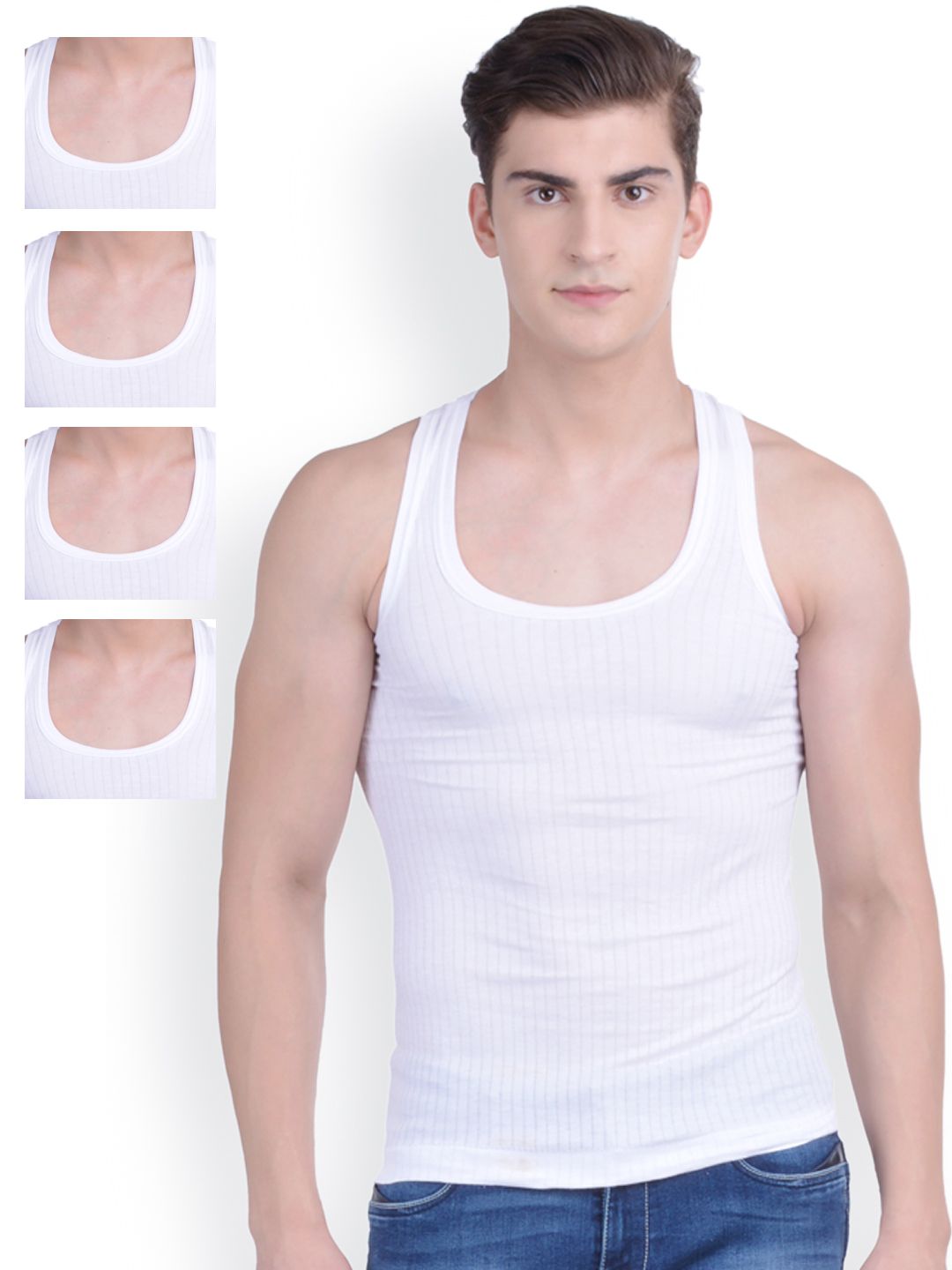 Dollar Bigboss Pack of 5 Cotton Vest MDVE-03-PO5-picture-11