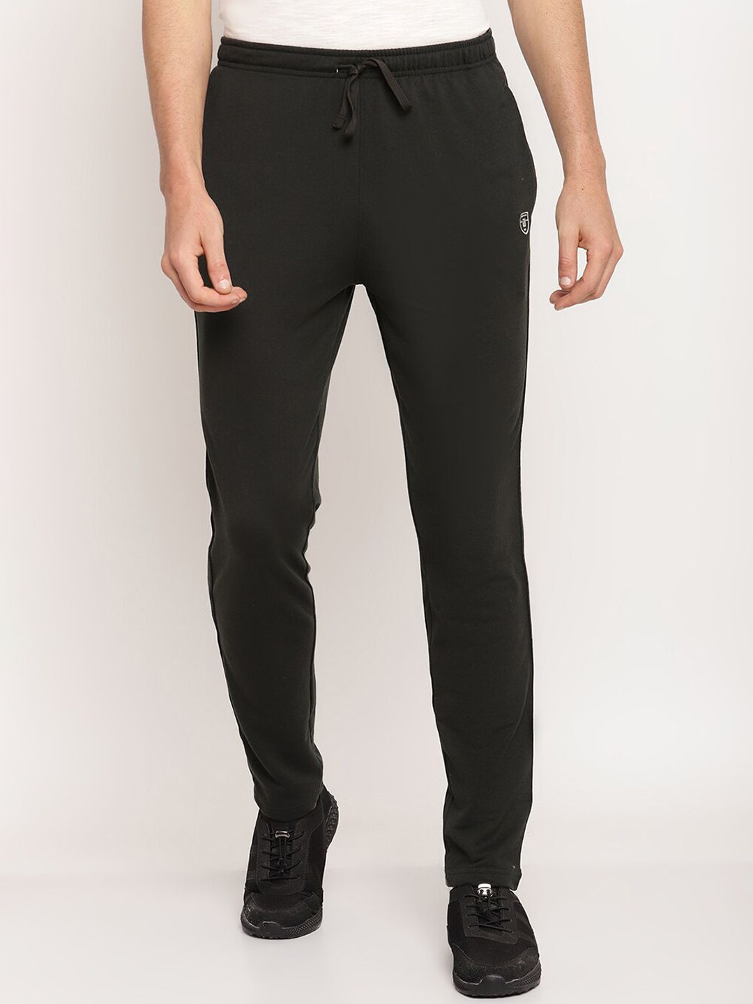 Octave Men Olive Green Solid Cotton Track Pant-picture-44