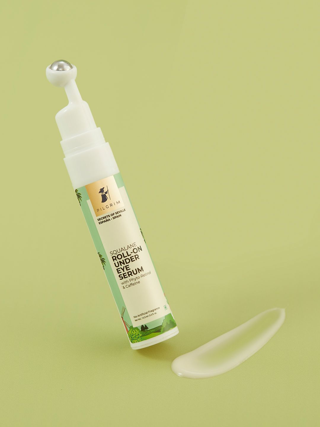 Pilgrim Under Eye Serum Roll-On Retinol & Caffeine for Dark Circles, Wrinkle & Puffiness