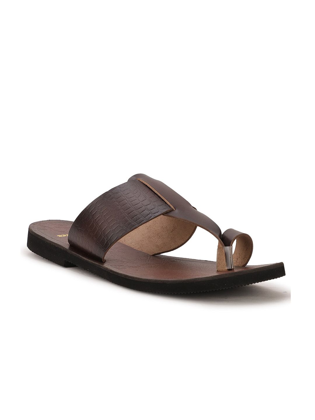 Bata Men Brown Leather Comfort Sandals-image-30