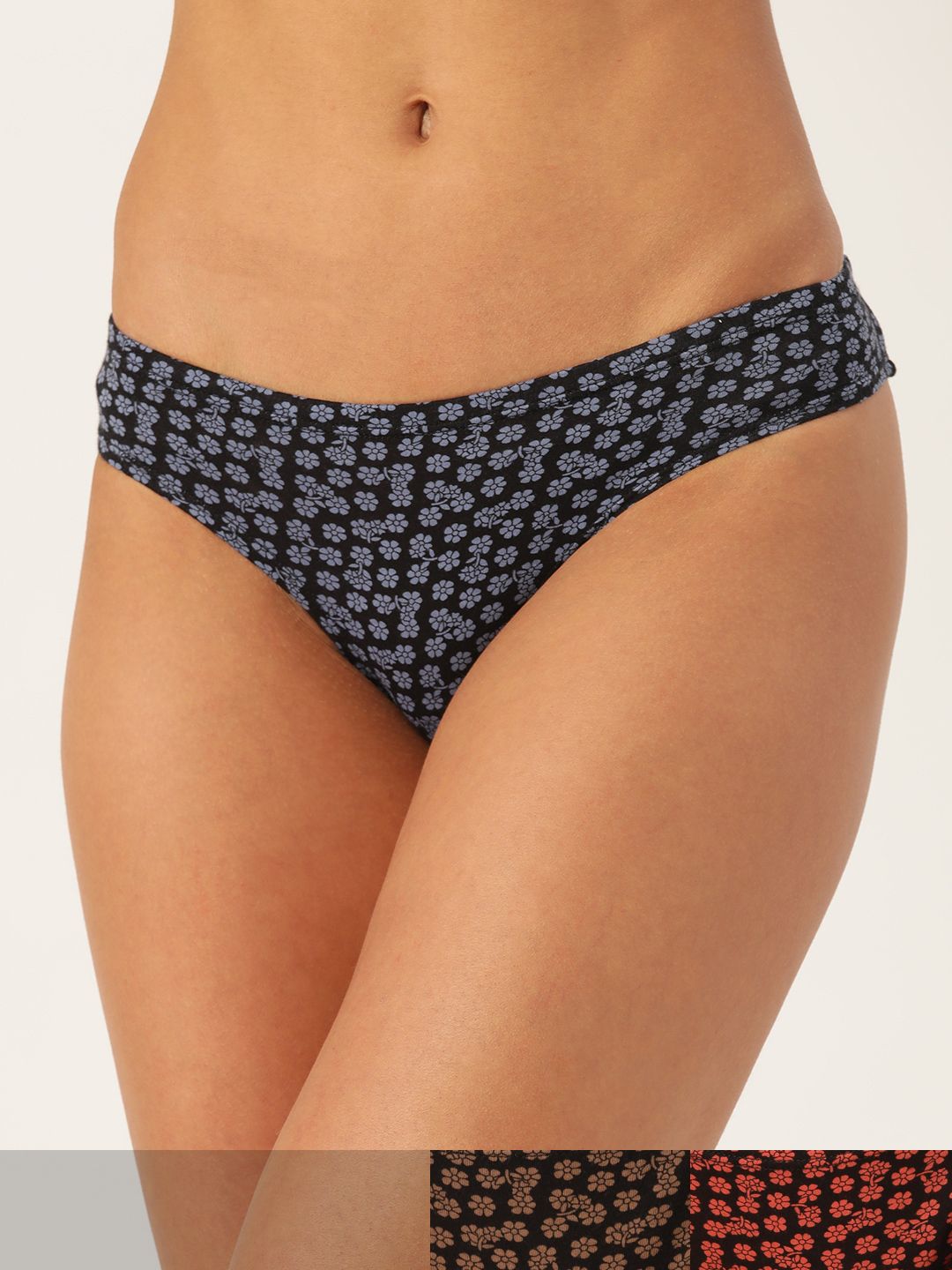 Leading Lady Women Set of 3 Mid-Rise Cotton Bikini Briefs BK-5002-picture-38