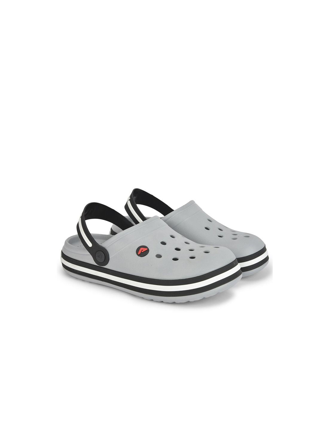 Adda Men Grey & Black Clogs-picture-12