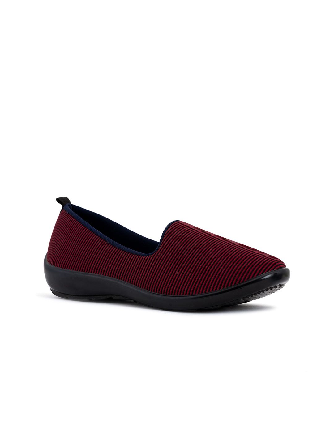 Khadims Women Red Woven Design Slip-On Sneakers-picture-24
