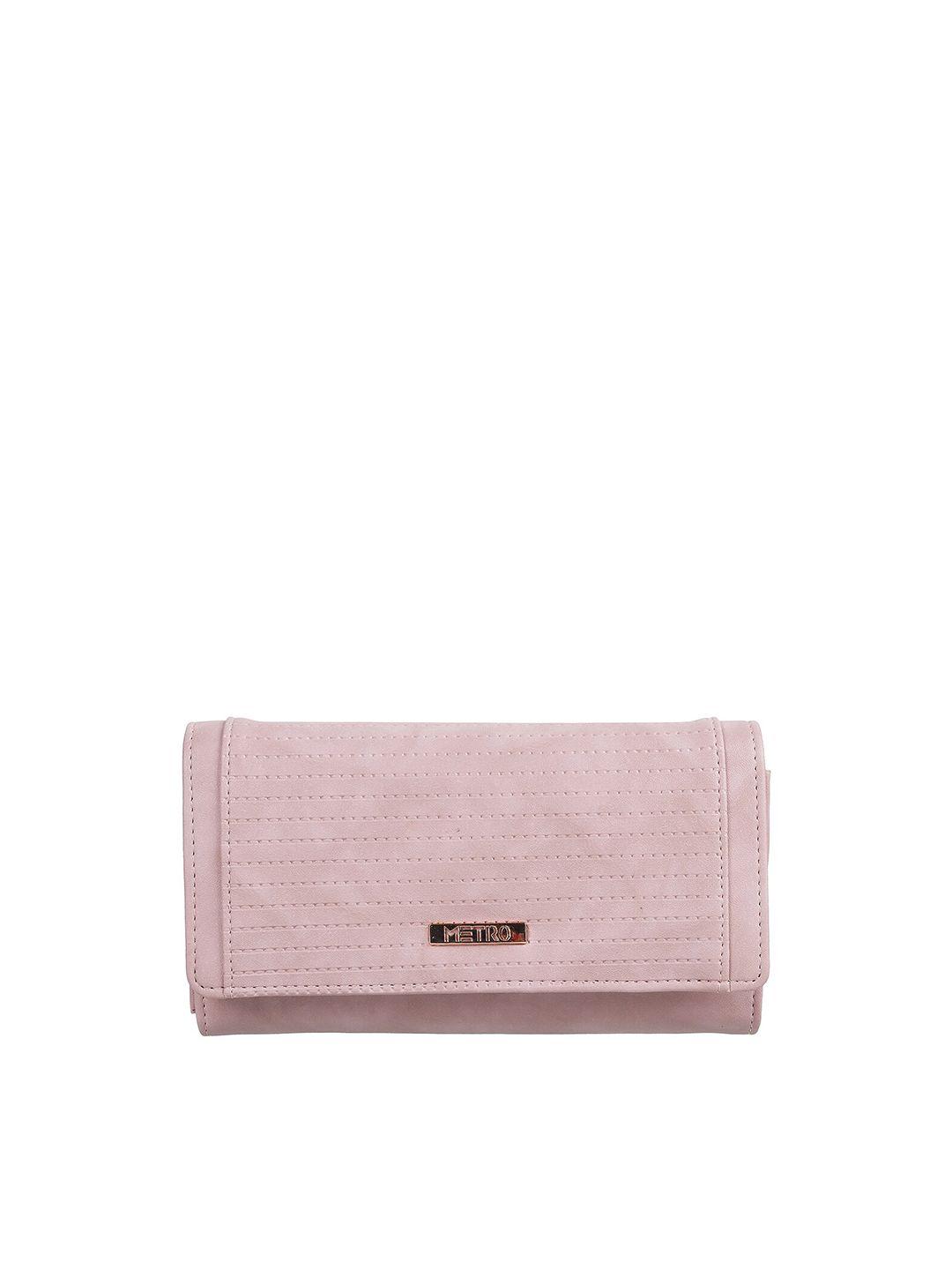 Metro Women Peach-Coloured Purse Clutch-picture-31