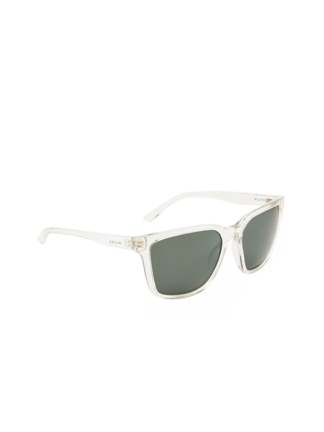 OPIUM Men Green Lens & White Wayfarer Sunglasses with UV Protected Lens-image-33