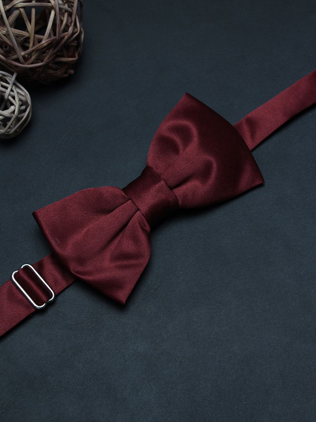 PELUCHE Men Brown Solid Bow Tie-image-9