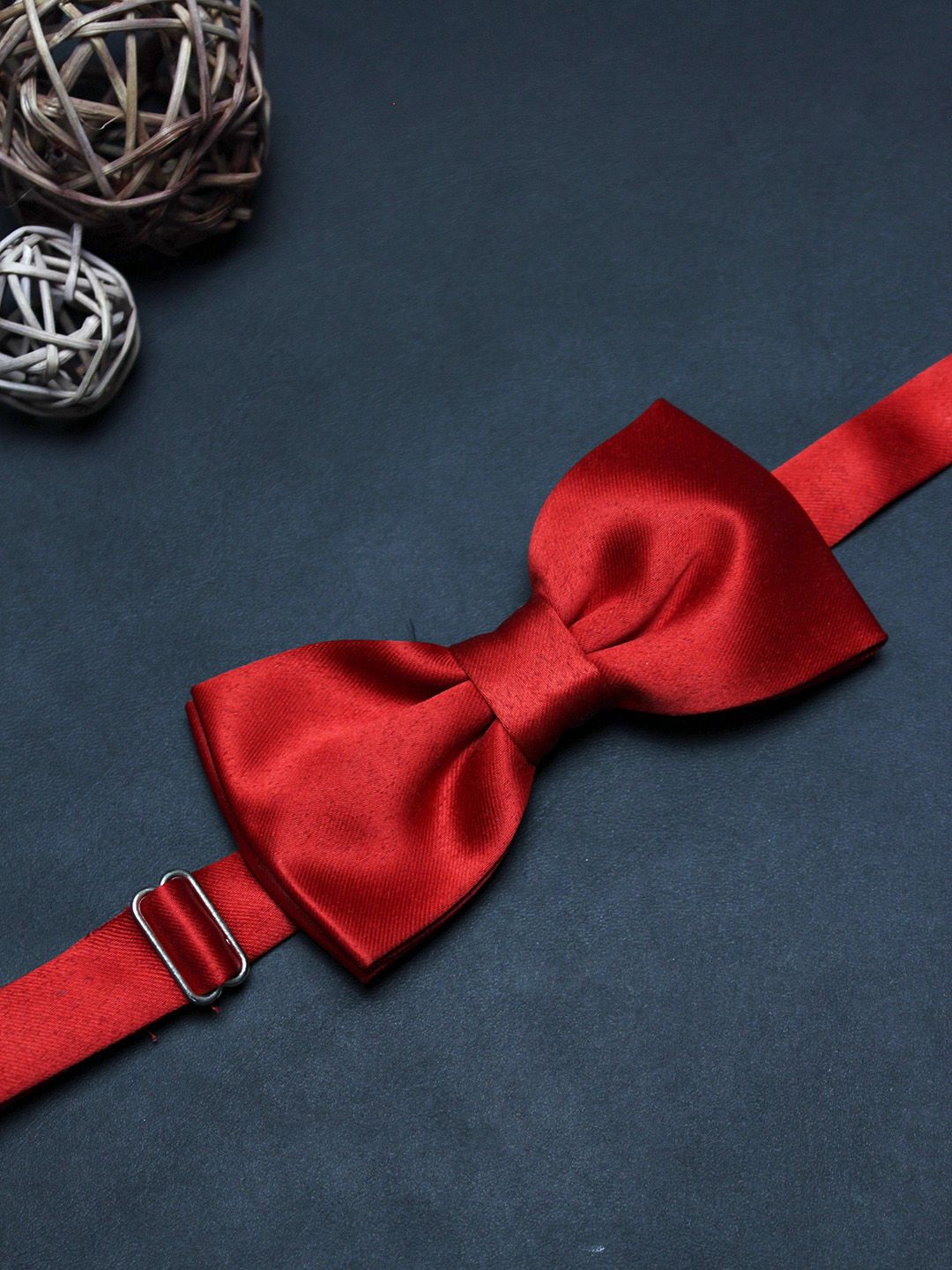 PELUCHE Men Red Solid Bow Tie-picture-58