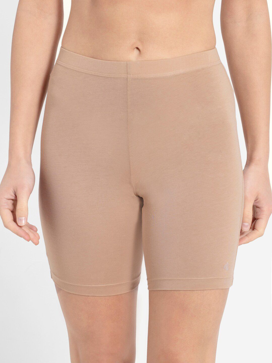 Jockey Women Beige Solid  Mid- Rise Boy Shorts Briefs-picture-50
