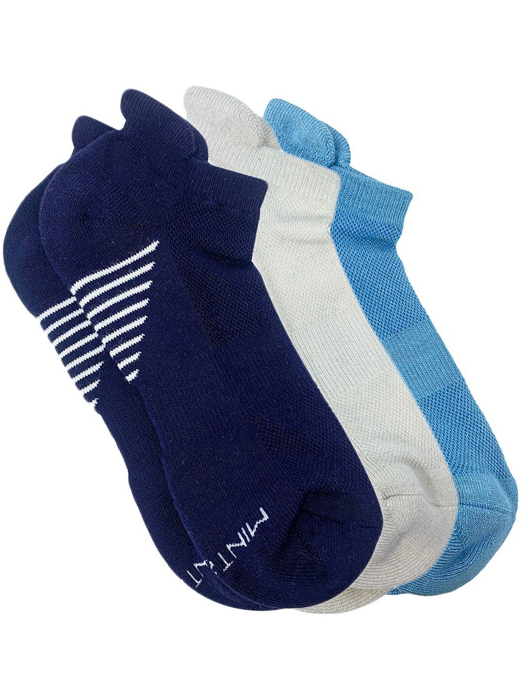 Mint & Oak Pack of 3 Men Patterned Ankle-Length Moisture-Wicking Sports Socks-picture-57