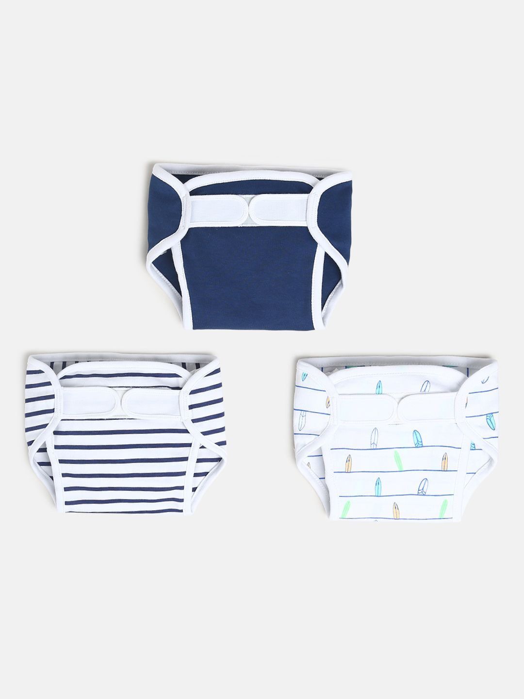 MINI KLUB Infant Kids Pack Of 3 Printed Nappy-picture-11