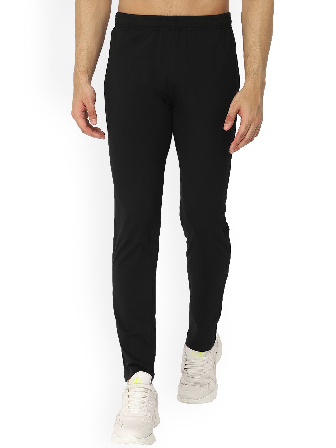 DYCA Men Black Solid Cotton Track Pants-picture-10