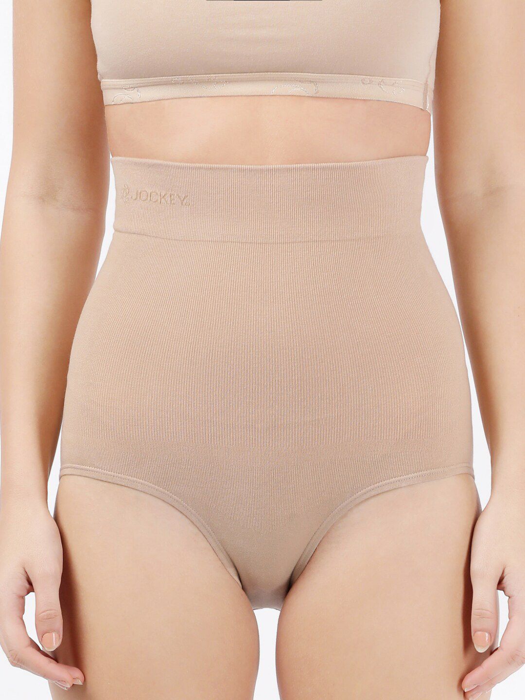 Jockey High Waist Cotton Rich Elastane Stretch Seamless Bikini Shapewear-picture-27