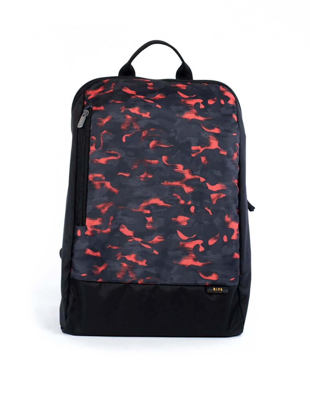 QIPS Unisex Red & Black Camouflage Printed Backpack-picture-33